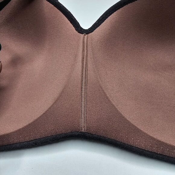 Wacoal 40D Black Back Appeal Wirefree Contour Bra Lightly Lined Smoothing 856303 - Picture 4 of 6